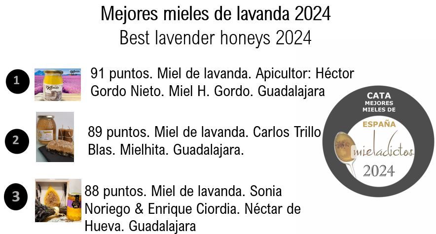 Tres mieles de lavanda origen Guadalajara que deleitan el paladar